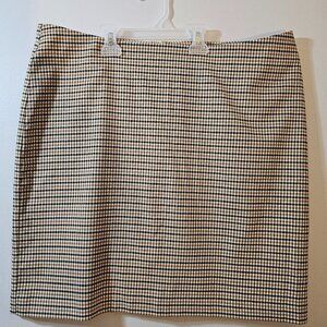 Nwt  PART TWO Black/Brown Pencil Skirt 12-14